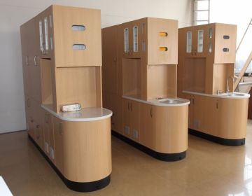 Hospital center island cabinet