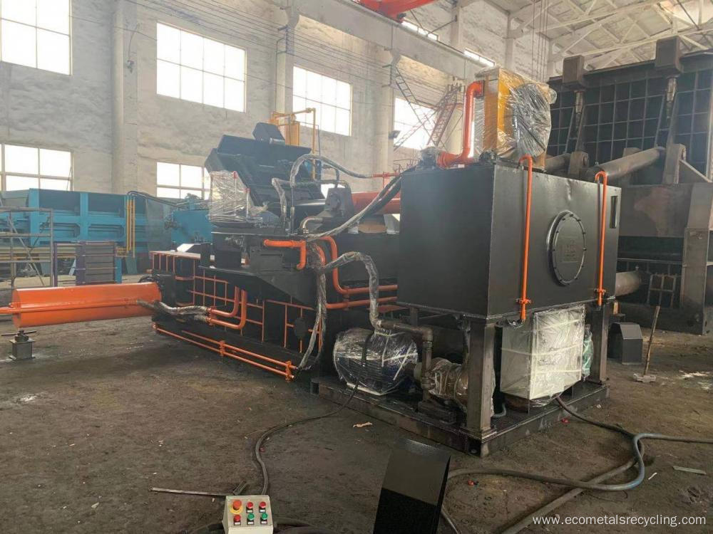 Hydraulic Waste Metal Scrapped Car Turn-out Baling Press