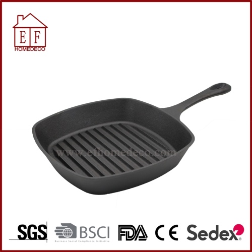 Pre-seasoned Cast Iron Square Frying Pan