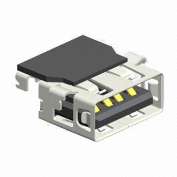 USB Connectors, A Type, Receptacle, Through Hole Type, Reflow Soldering, Offset, Reverse