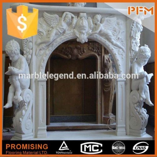 Hight quality interior & exterior fireplace with two nude children
