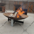 Garden Wood Burning Corten Steel Outdoor Fire Pit