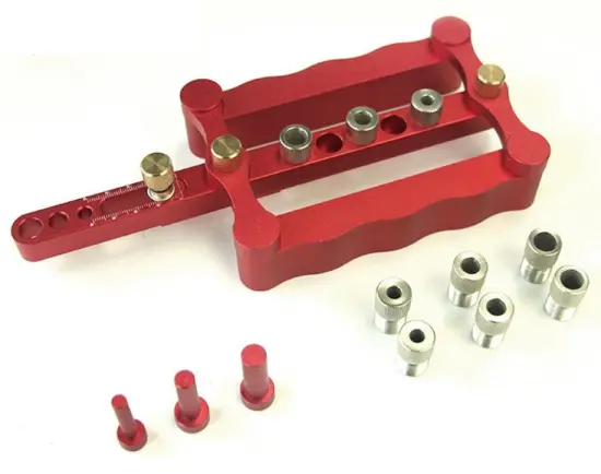 Pocket Hole Jig Kit: Precise Drilling Tools for Metric Dowels (6/8/10mm)