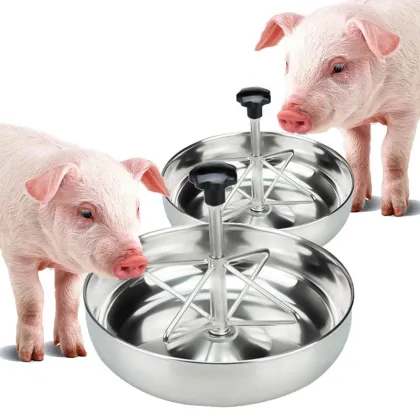 18-25cm Farm Equipment Stainless Steel Livestock Pig Fodder Trough