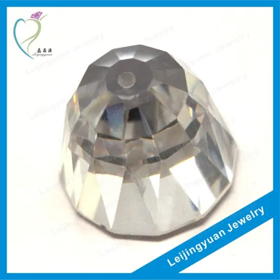 fancy white loose uncut clear cubic zirconia stone jewelry