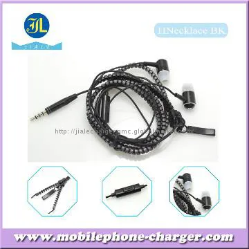 2013 high quality earphones for smartphone HNecklace BK earphones