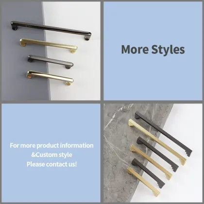 Luxury Modern Gold Kitchen Cabinet Handles | KGP Creative Style Hardware