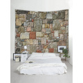 Colored Brick Wall Tapestry Stone Tapestry Wall Hanging Tapestry Polyester Natural Print for Livingroom Bedroom Home Dorm Decor