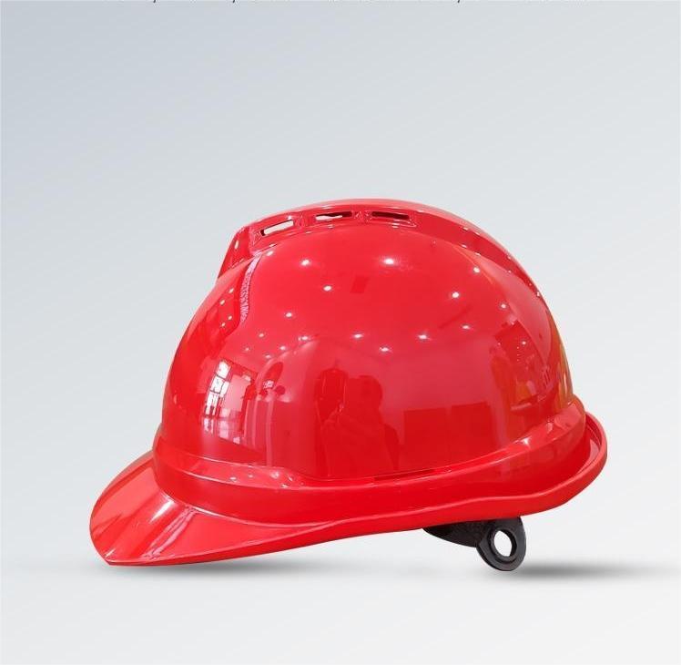 Red Construction Hats for Worker Protection