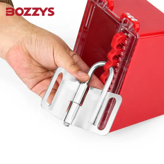 Interlocking Butterfly Tamper-Proof Lockout with 6MM Shackle for Up to 4 Padlocks - Electrical Insulation Lockout/Tagout