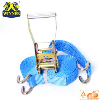 Certification Industrial Polyester Webbing Tie Down Ratcheting Strap