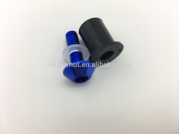 rubber nut with screw for motorcycle car glass