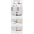 High quality castomized design ceiling fan with light