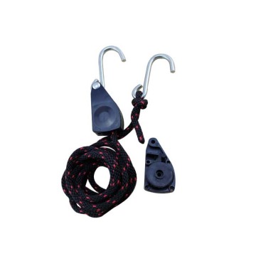 1/4\" Rope Quick Release Ratchet Buckle and Pulley System: Efficient Towing and Lifting Solution