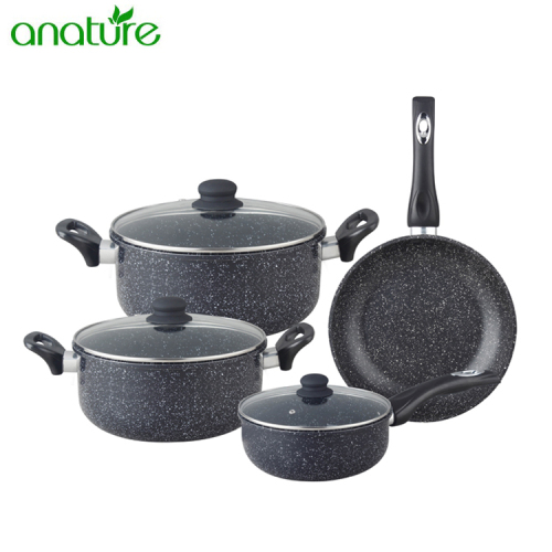 Beste koreanische Marmor Nonstick Stone Coated Kochgeschirr