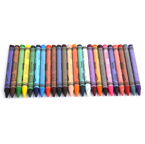 conjunto de papelaria infantil 24 unidades lápis de cera não tóxico