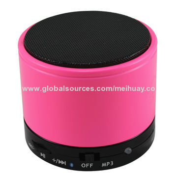 Portable Mini Speaker, Made of Aluminium, 600mAh Battery, Stereo Sound