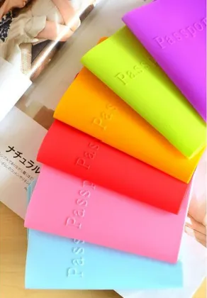 Colorful Case Silicone Protective Passport Cover