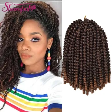crochet hair extension nubian Spring twist Bomb twist Hair extension African Braiding hair spring twist