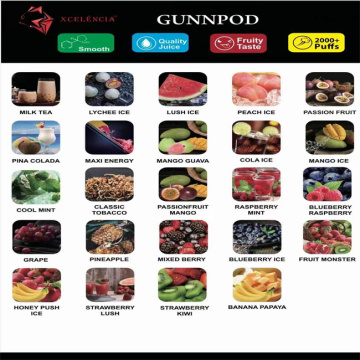 Gunnpod 2000puff 8ml Gun Pod Vape Pen