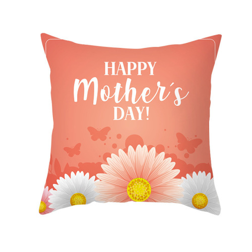 Organic Cotton Cushion Covers 45*45cm Polyester Fiber Floral Lattice Pillowcase Manufactory