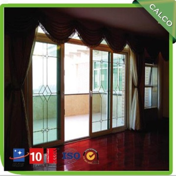 Double glass aluminum sliding door