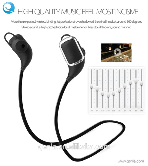 Qenla Q8 Stereo bluetooth headset,2016 fashional bluetooth headset,wireless bluetooth earphone&headphones