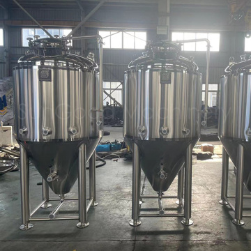 Tanque de fermentação de cerveja em aço inoxidável