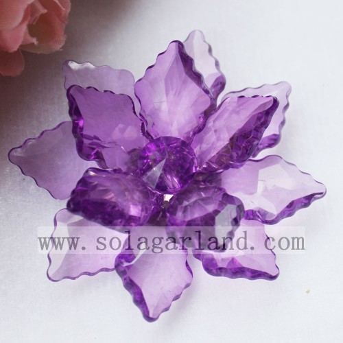 63MM Acrylic Artificial Bead Flowers Made by Rhombus Beads