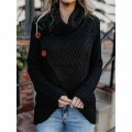 Women's Asymmetric Hem Casual Pullover Sweater