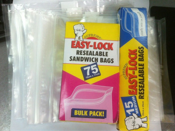 zipper bag Easy-lock resealable bags