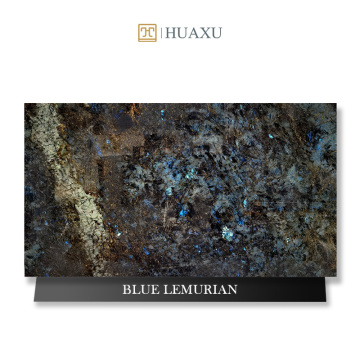 Huaxu New Arrival Blue Labradorite Granite Slab for Kitchen Countertops and Floors