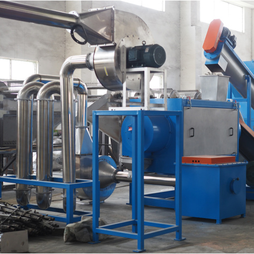 pe pp crushing washing drying recycling line