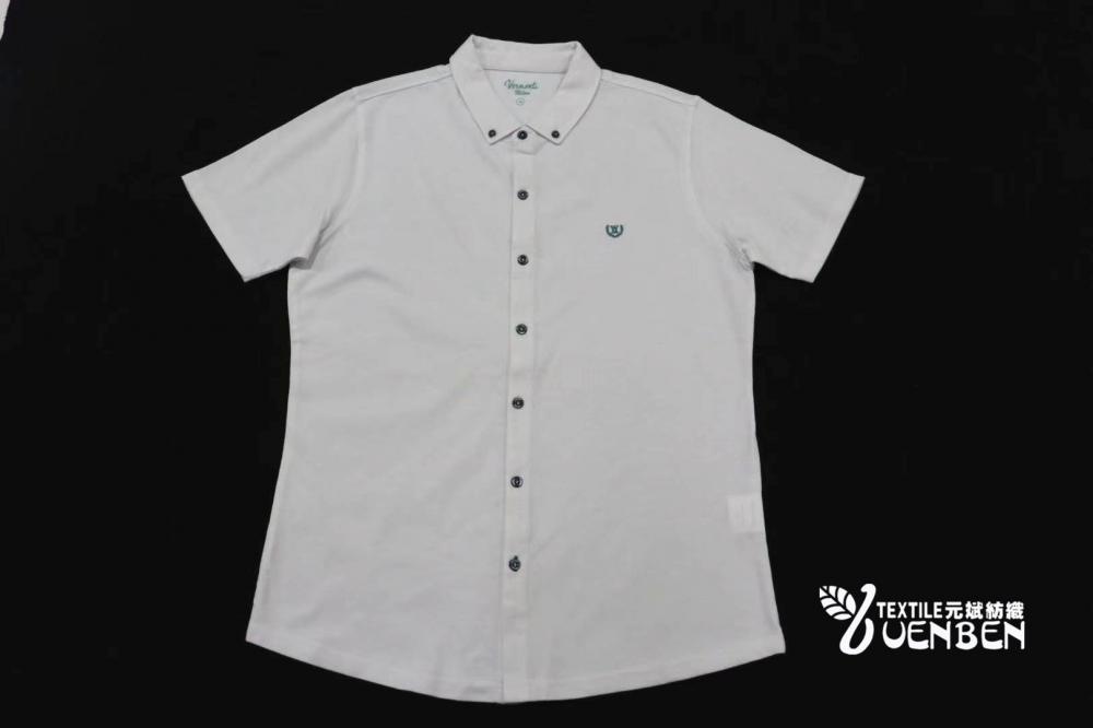 Solid PK With Long Placket Short Sleeve