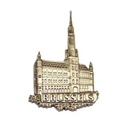 Custom Bruxelles Metal Souvenir Fridge Magnet