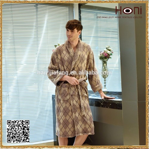 100% Cotton Terry Bathrobe, Men Bathrobe, China Manufacture