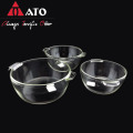 ato borosilicate الزجاجية وعاء مجموعة سلطة وعاء الأواني الزجاجية