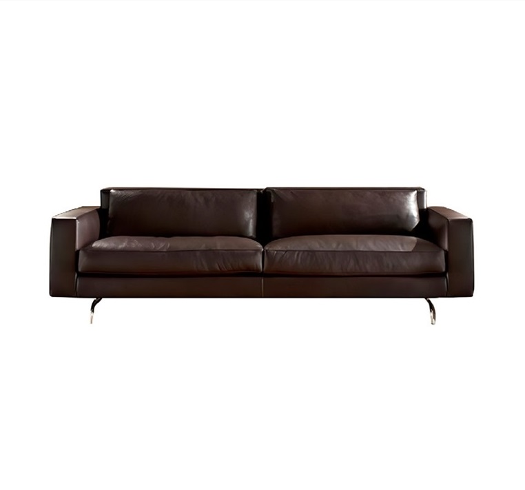 High-End-schwarzes Ledersofa