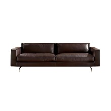 High-End-schwarzes Ledersofa