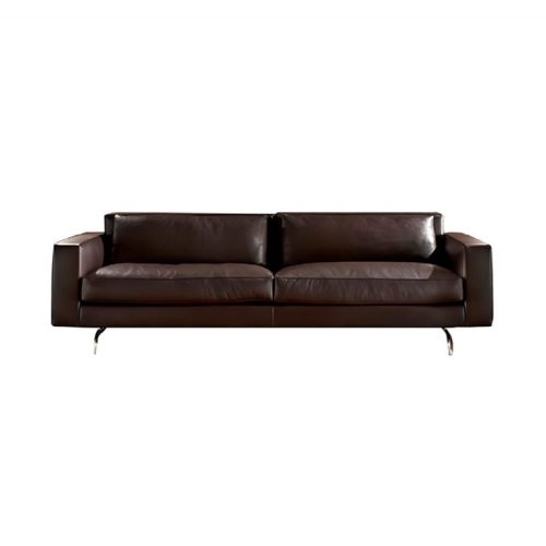 High-End-schwarzes Ledersofa