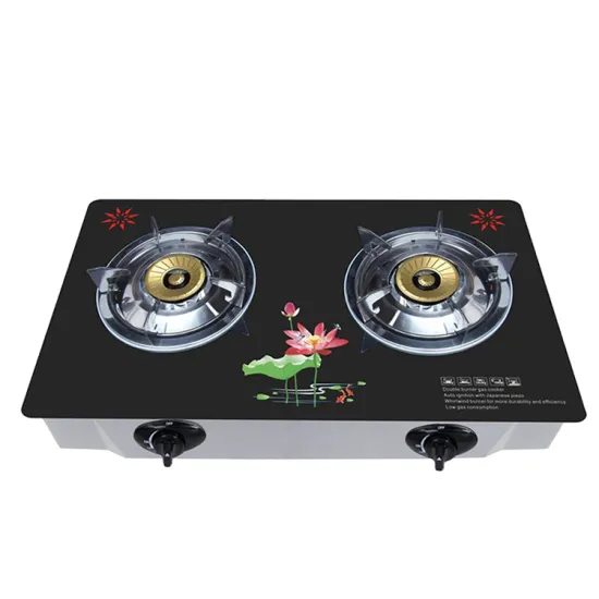 Two Burner Gas Stove with Brass Piezo Ignition
