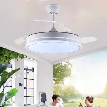 42-Inch LED Ceiling Fan with Remote Control & Starry Lampshade