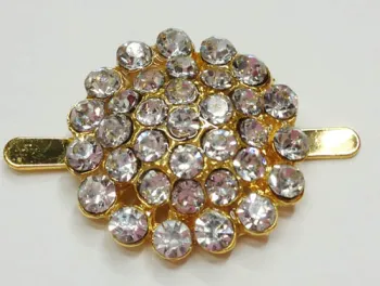 Sparking Round Shapes Rhinestone Shoe Clips