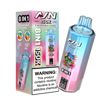 Vape Isi Ulang Aliran Udara 8 in 1 yang Dapat Disesuaikan Rasa Sekali Pakai