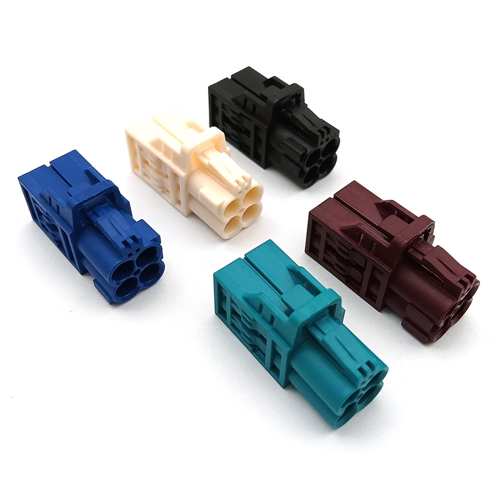 Quad Rosenberger Version Mini Fakra Female Cable Connector