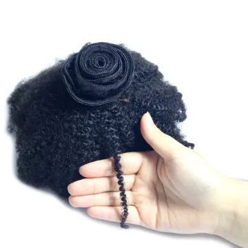 Cheap 4c curly raw indian remy human hair hair extensions raw indian unprocessed virgin temple human hair
