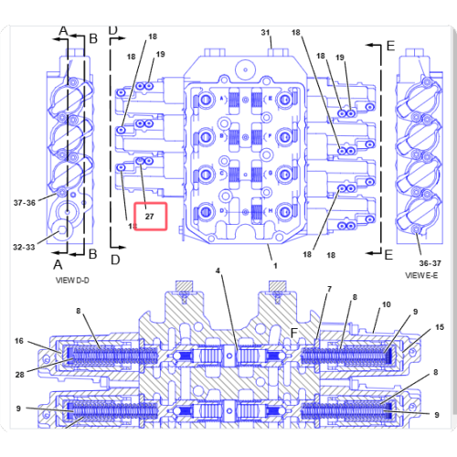 PLUG 201-6618/2016618 is applicable to models such as 773E 657G 140H etc