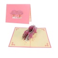 Tarjeta emergente de flor de cerezo 3D