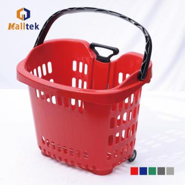 Supermarket Aluminum Ligy Handle Shopping Casket