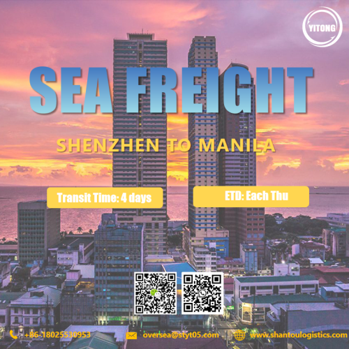 Ocean Sea Freight from Shenzhen to Manila